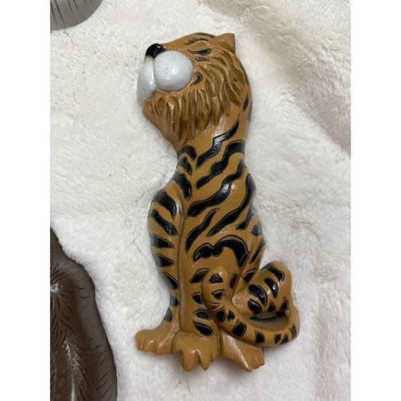 Vintage Burwood Wall Hanging Decor Room Nursery Zoo Animals Made in USA Set of 5 - Picture 8 of 9